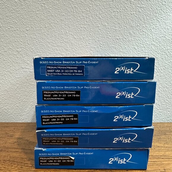 Rare lot of 5 vintage 2(x)ist Pulse No-Show Briefs in original sealed packaging - Picture 7 of 7